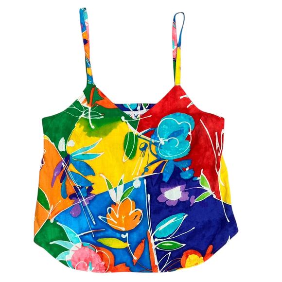Vintage Jams World Vibrant Floral Tank - Picture 1 of 8